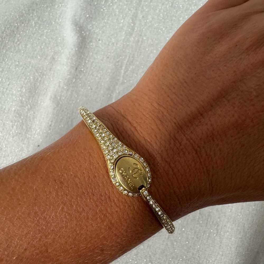 Designer inspired Gold look and Silver Crystal Bracelet